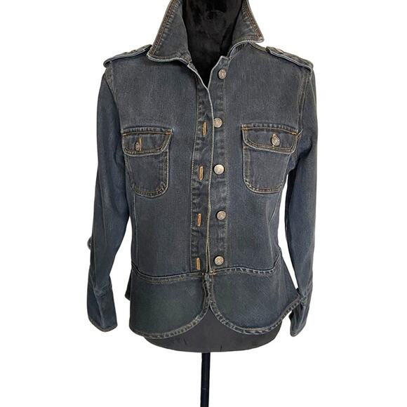 Bill Blass Jeans Denim Jacket-Vintage Women's Petite‎ M - Picture 1 of 10
